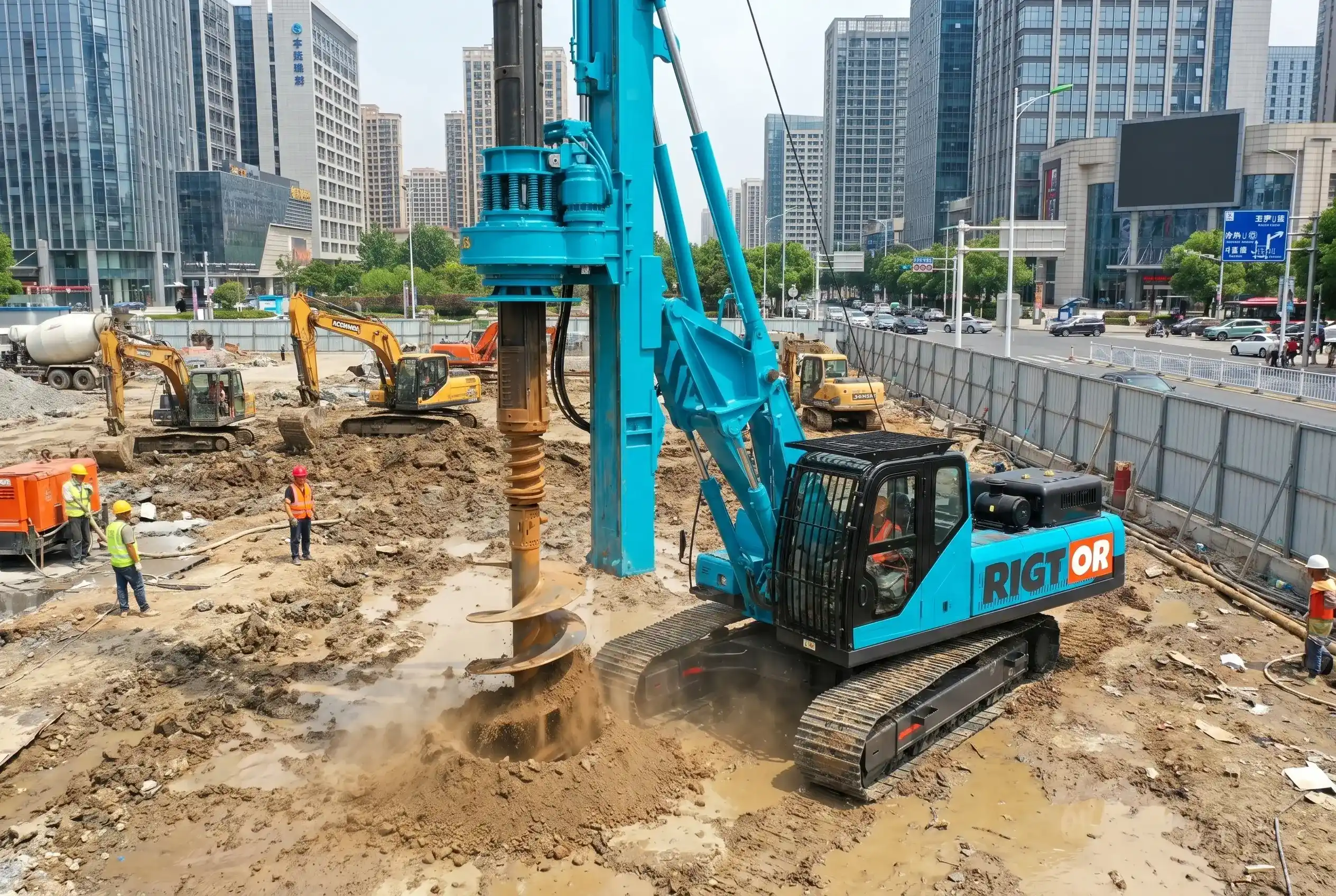 Hydraulic Rotary Drilling Rig for Construction & Foundation Piling