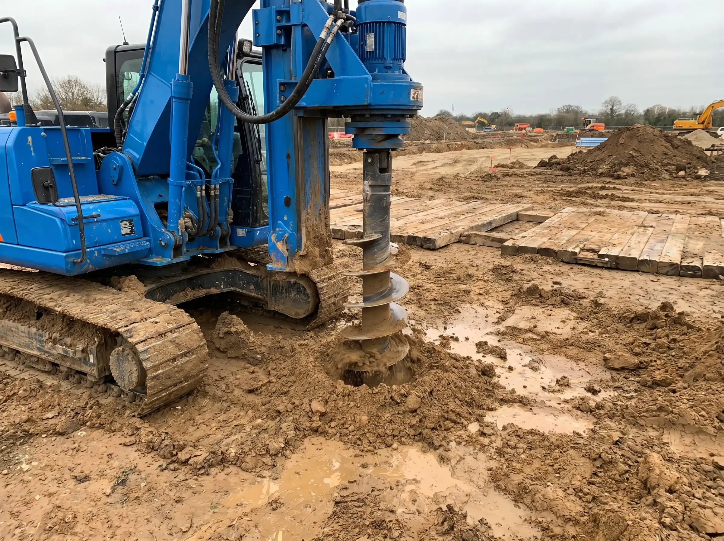 Crawler Hydraulic Screw Pile Driver