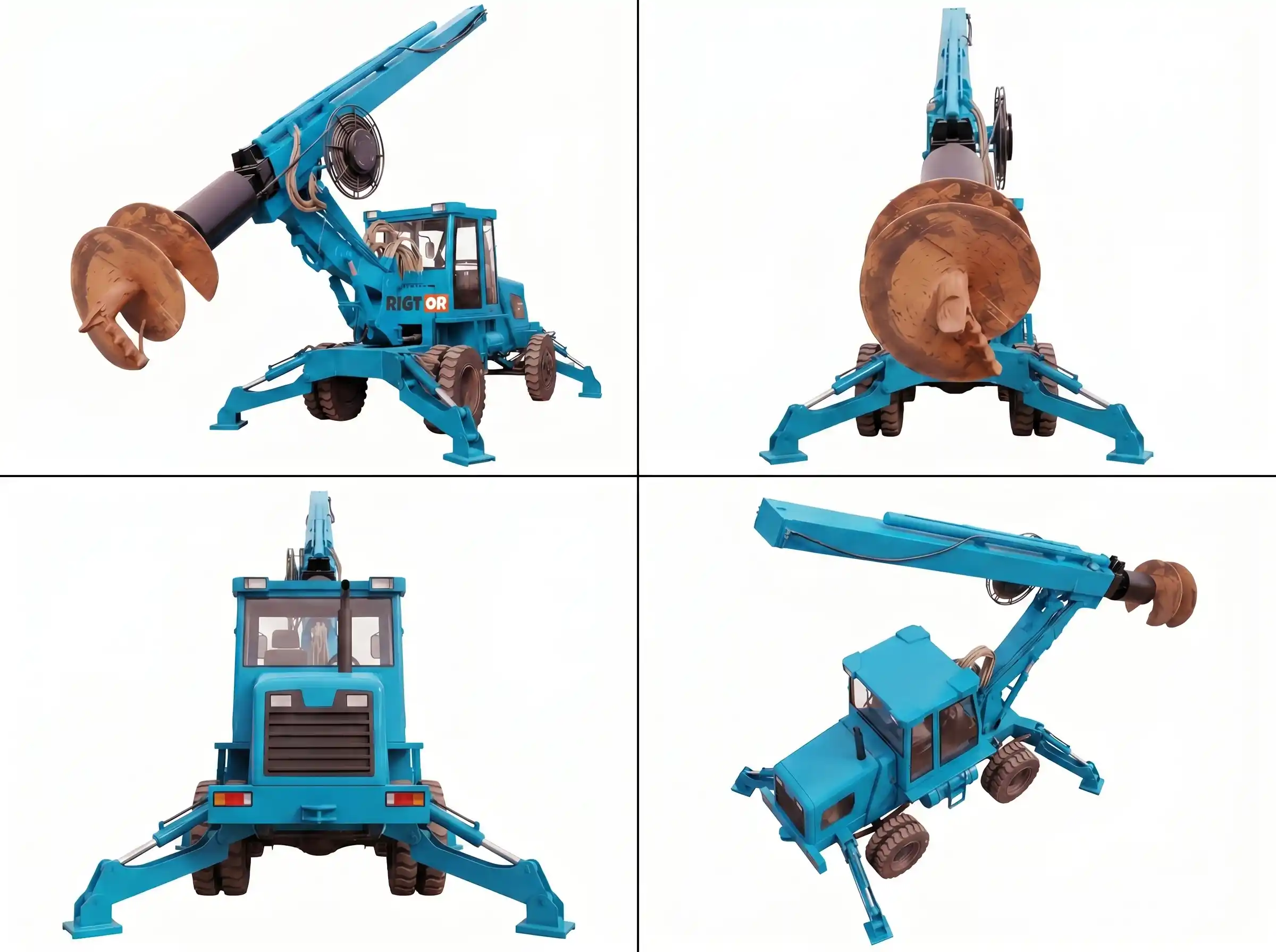 360&deg; Rotary Portable Hydraulic Drilling Rig