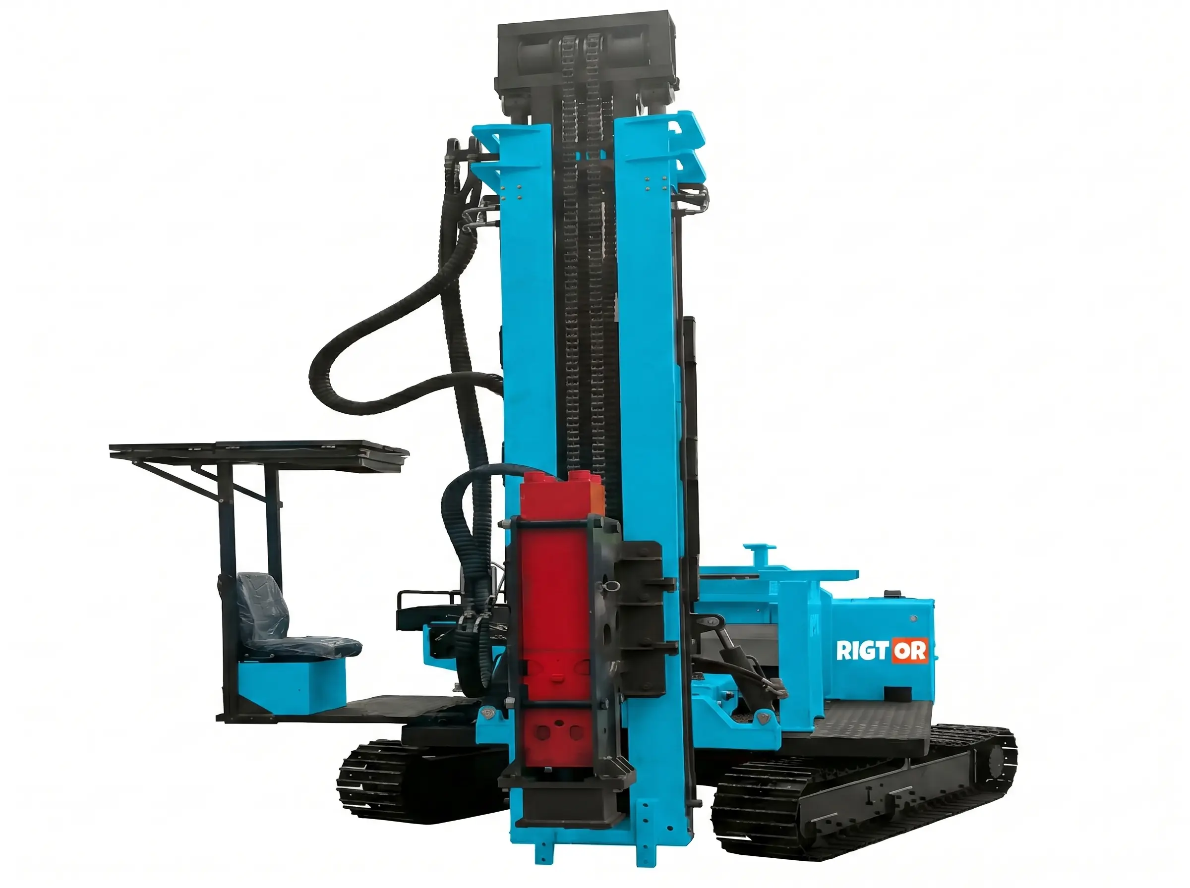 360&deg; Rotary Hydraulic Solar Screw Pile Driver