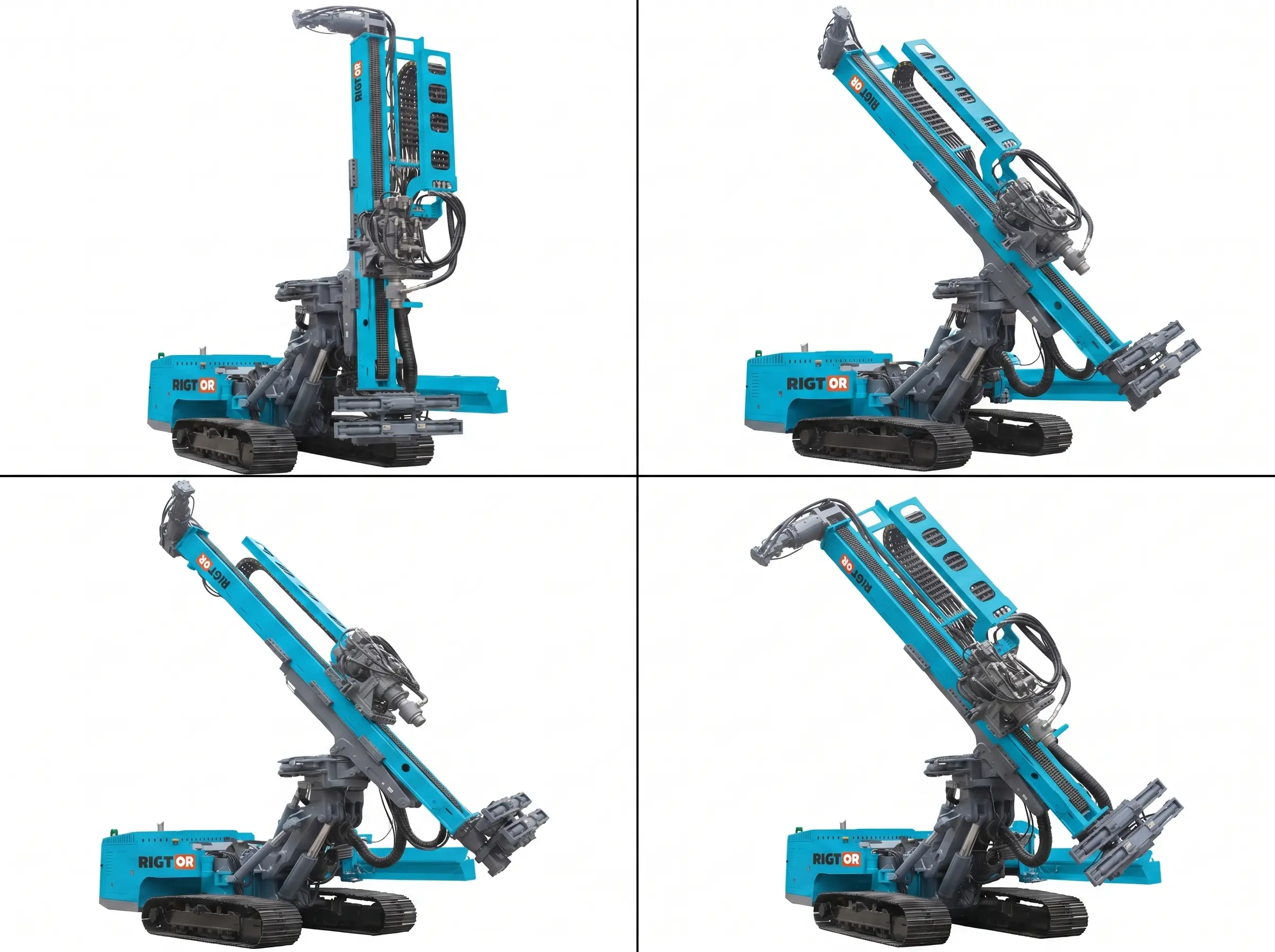 Multi-angle Hydraulic DTH Blast Hole Drill Rig