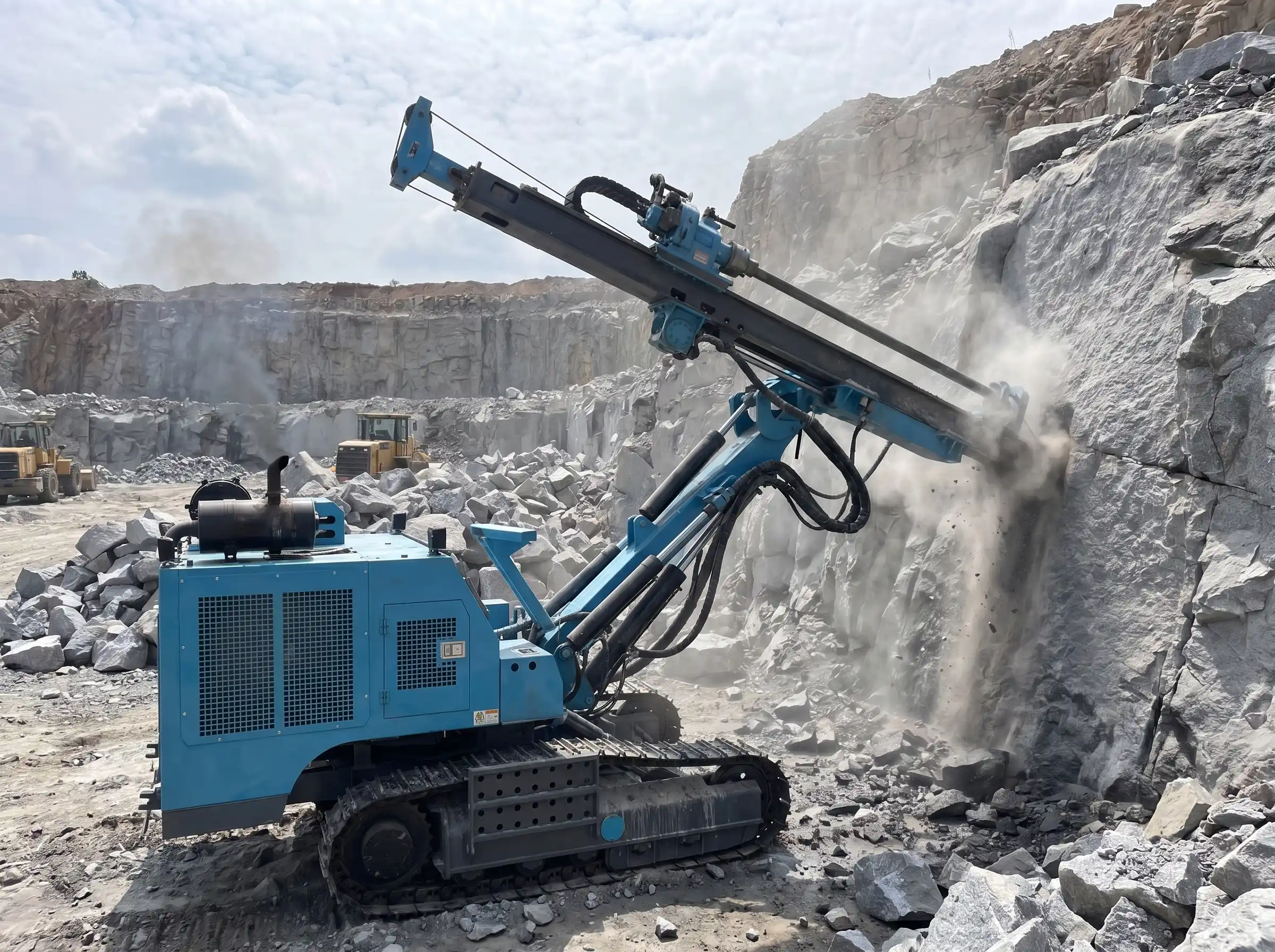 Hydraulic Crawler DTH Blast Hole Drill Rig