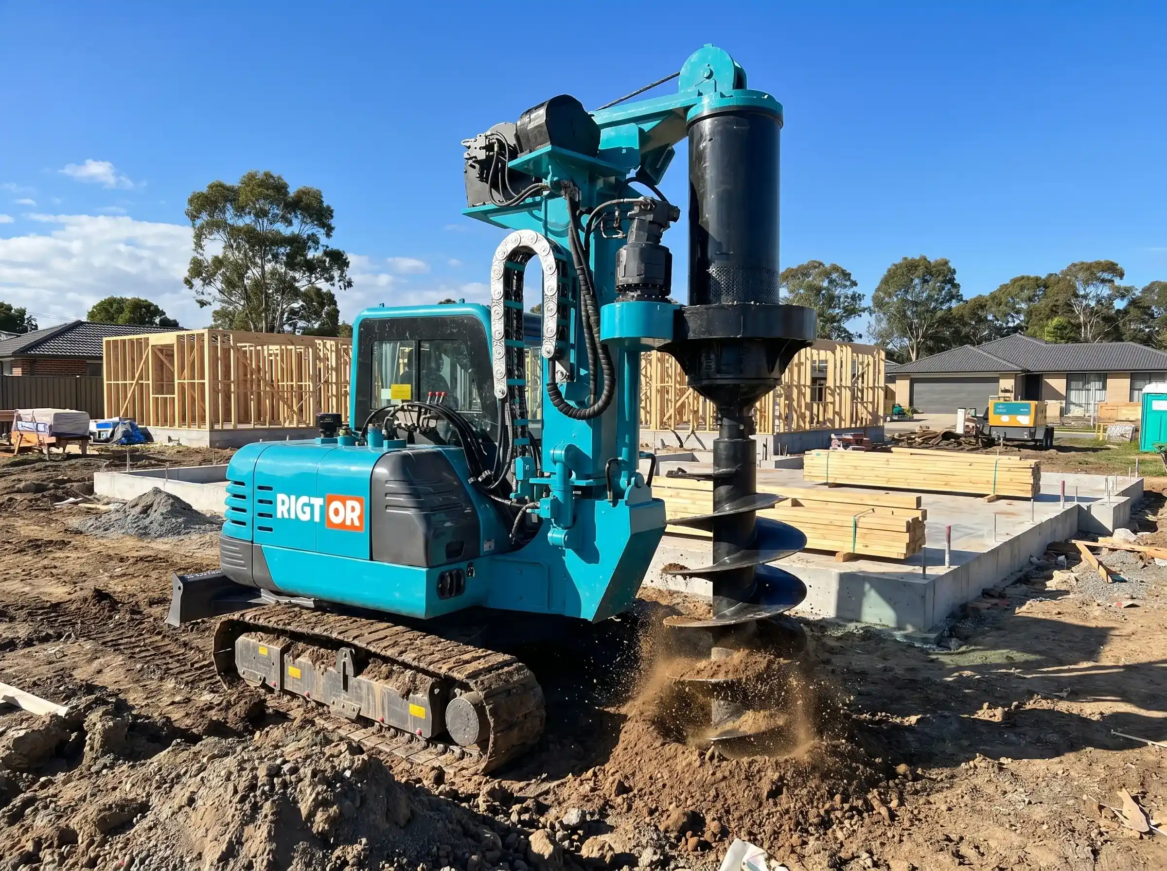 Small Hydraulic Crawler Rotary Drilling Rig Foundation Construction Equipment