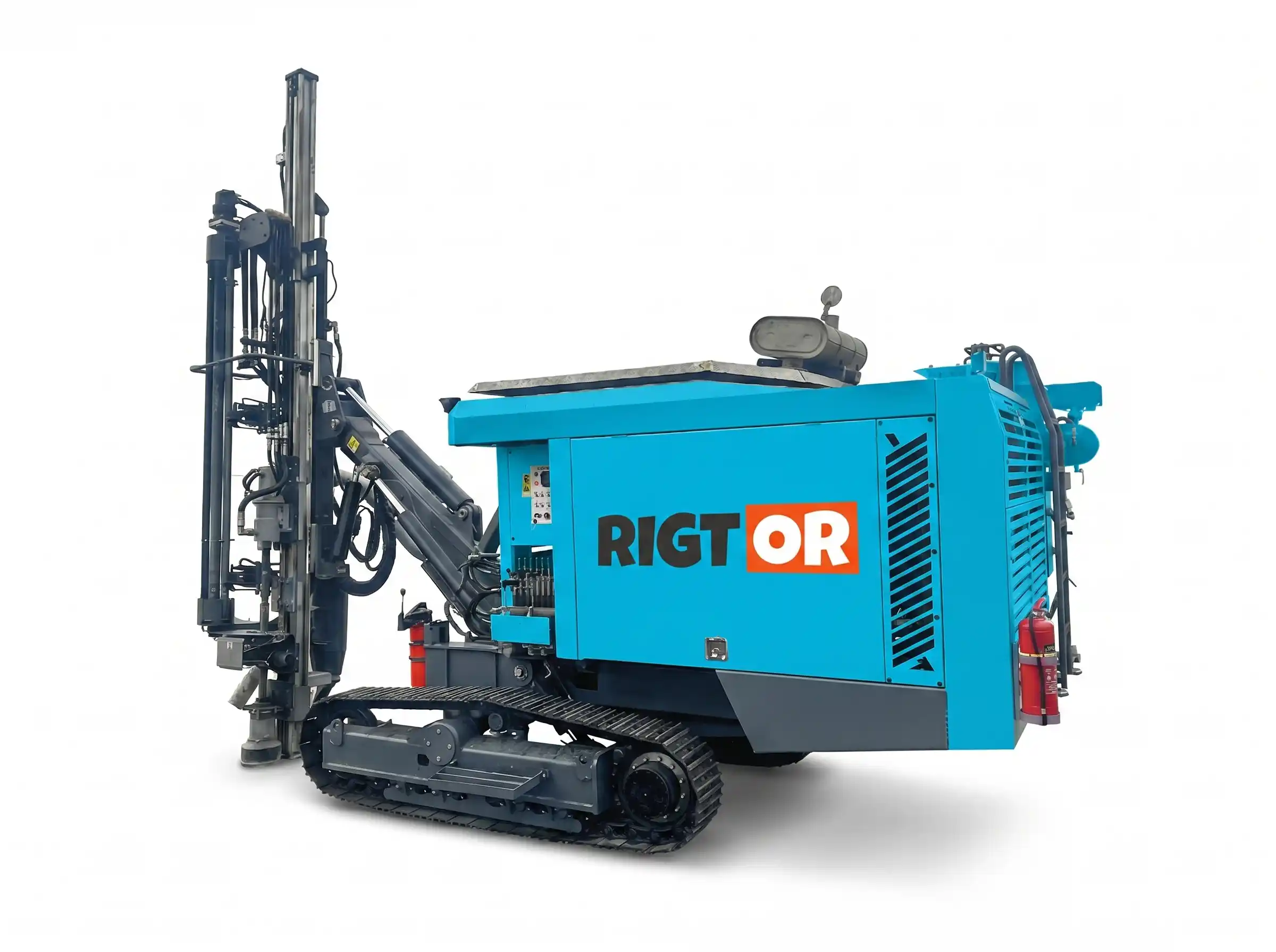 Integrated Automatic DTH Drill Rig with Rod Changer System