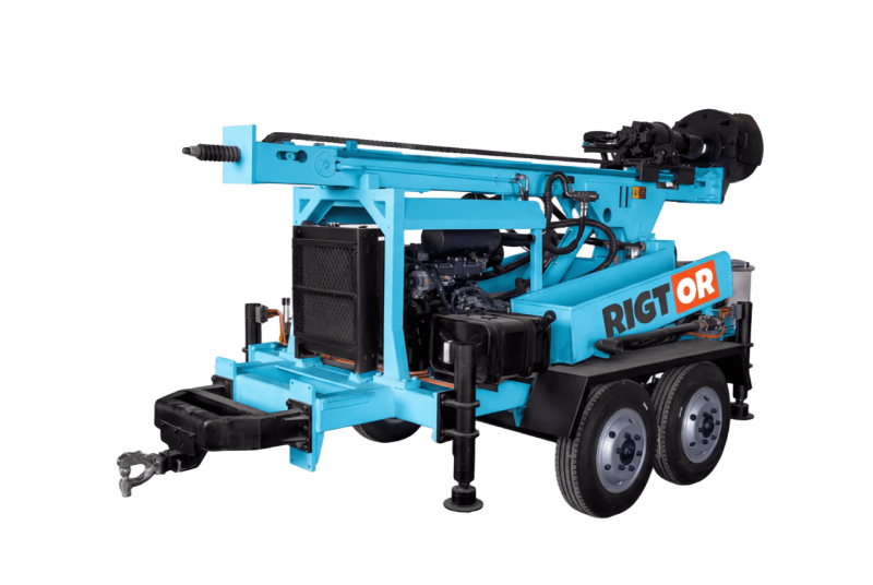 Trailer-Mounted Water Well Drilling Rig